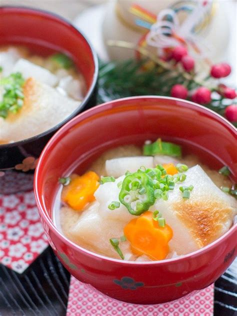 Ozoni Kansai mochi soup | Recipe | Food, Healthy recipes, Asian recipes