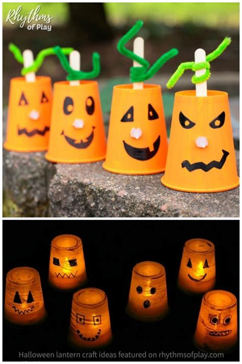 Gorgeous Glowing Halloween Lantern Crafts and Luminary Ideas