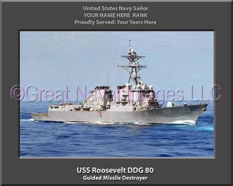 USS Roosevelt DDG 80 : Personalized Navy Ship Photo ⋆ Personalized US ...