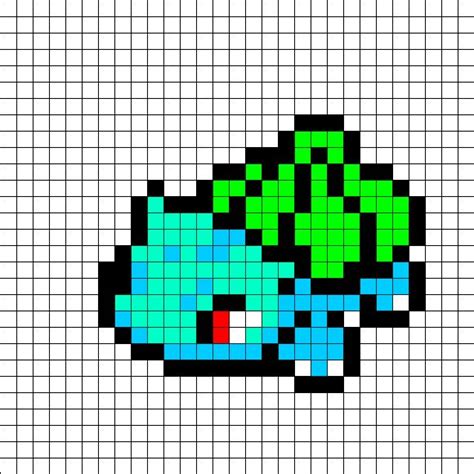 Bulbasaur | Pixel art pokemon, Pixel art templates, Pixel art grid