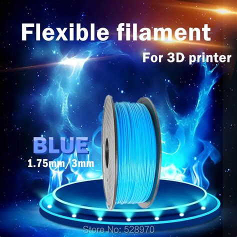 Aliexpress.com : Buy 3d printer Flexible filament blue color 1.75mm/3mm 1kg/2.2lb Elastic ...