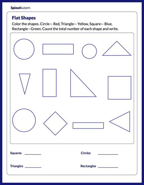 Free Printable Geometry Worksheets | SplashLearn