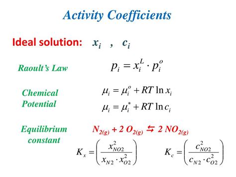 Activity Coefficient: Formula, Equation & Solved Questions