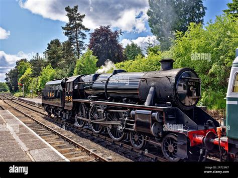 Strathspey Steam Railway Scotland early summer and blue sky the steam ...