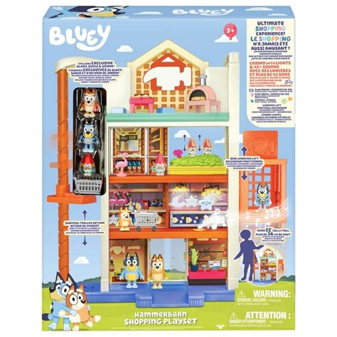 Bluey Hammerbarn Shopping Centre Playset | Smyths Toys UK