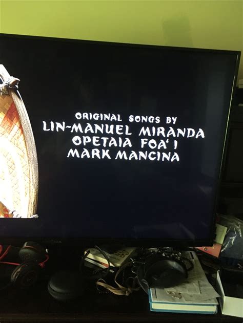 Credits in Moana | Lin manuel miranda, Original song, Lins