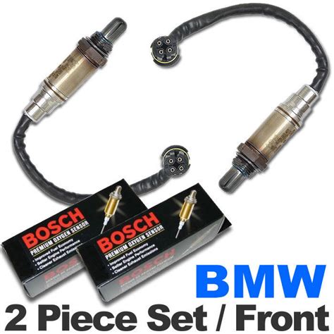 2PC BMW O2 Oxygen Sensor Set FRONT/UPSTREAM Genuine Bosch w/ OEM Plug ...