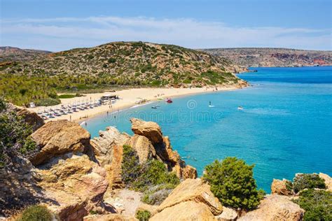 Famous Beach at Vai with a Beautiful Palm Forest on East Crete, Greece ...