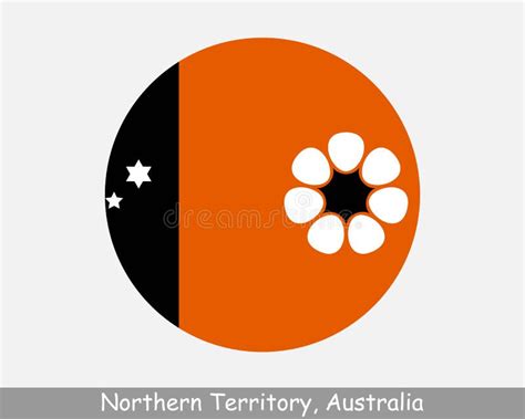 Northern Territory Map Flag. Map of NT, Australia with Flag Isolated on ...