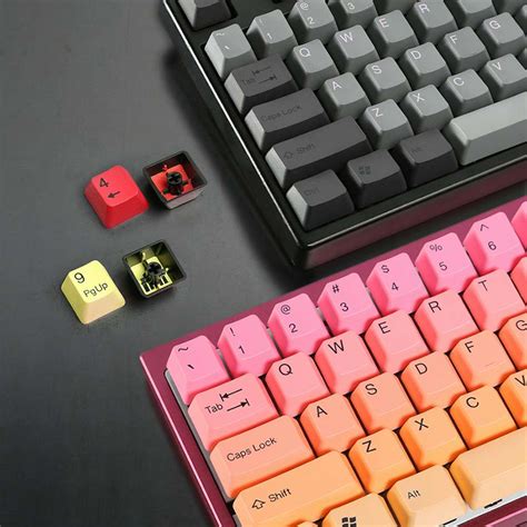 PBT Double-Shot Keycap Set - 5 Color Options | Mechanical Keyboards | Keycaps | PBT Keycaps | Drop