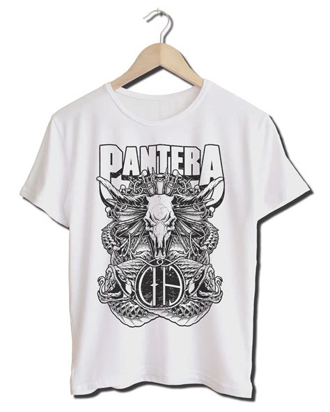 Pantera Band T-Shirt Pantera Tshirt Merch (White) – Metal Band T-Shirt ...