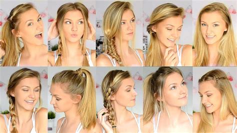 10 Easy Back To School Hairstyles - YouTube