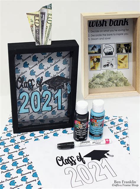 Graduation Money Box Idea - Ben Franklin Crafts and Frame Shop