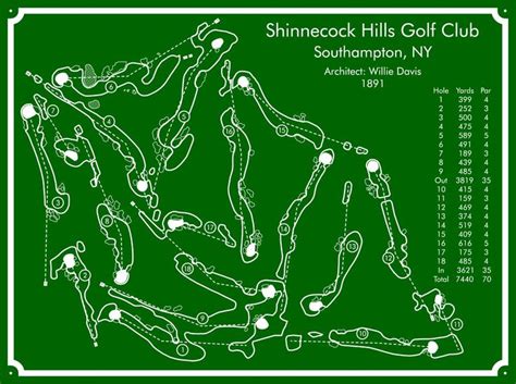 Shinnecock Hills Golf Course Map Shinnecock Hills Golf Club is ...