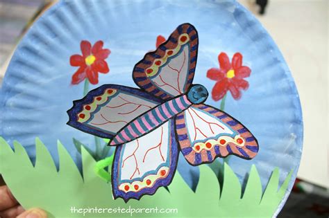 Fluttering Butterfly Paper Plate Craft – The Pinterested Parent