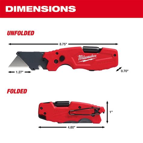 MILWAUKEE FASTBACK™ 6 in 1 Folding Utility Knife | West Marine