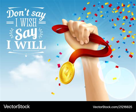 Achievement quotes reslistic Royalty Free Vector Image