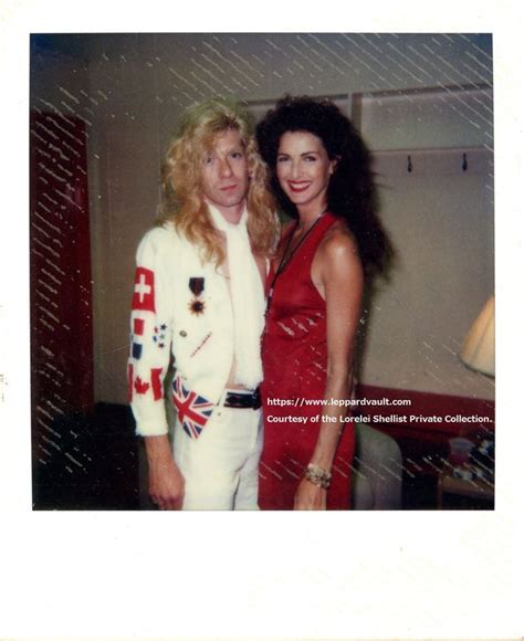 DEF LEPPARD : Vancouver's Pacific Coliseum Backstage with Steve Clark and Lorelei Shellist ...