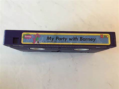 BARNEY VHS My Party With BARNEY "Sierra” VIDEO Personalized VTG 1998 90s KIDEO | eBay