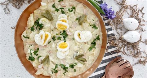 German Easter Recipes: Oma Sieghilde's Creamy Potato Salad - dirndl kitchen