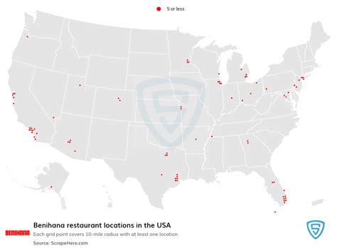 Number of Benihana locations in the USA in 2024 | ScrapeHero