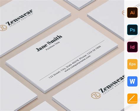 Boutique Business Card Template Instant Download Editable - Etsy