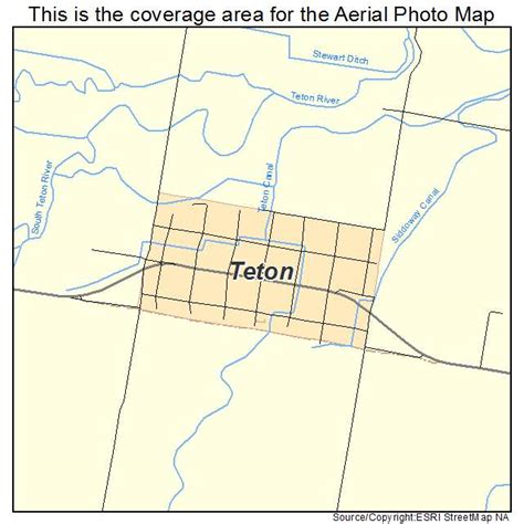 Aerial Photography Map of Teton, ID Idaho