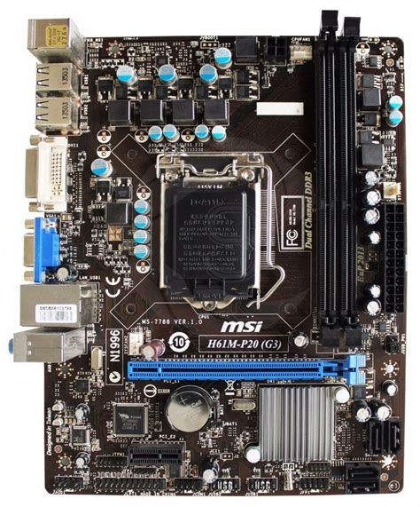 For+MSI+H61M-P20+(G3)+MS-7788+VER:1.0+Socket+LGA115X+Intel+mATX ...