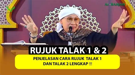 Penjelasan Cara Rujuk Talak 1 dan 2 LENGKAP - Buya Yahya Menjawab - YouTube