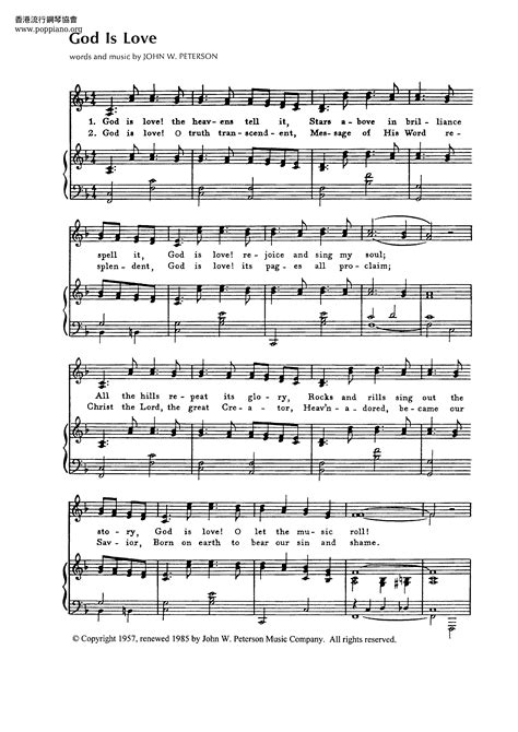 Hymn-God Is Love Sheet Music pdf, - Free Score Download ★