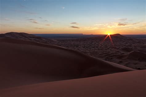 Early Morning Sunrise In The Desert