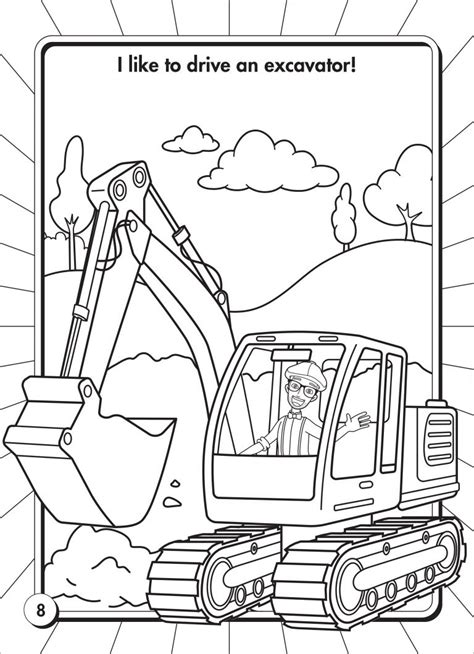 Blippi Coloring Pages Printable