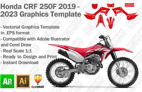 honda-crf-250f-enduro-motocross-mx-2019-2020-2021-2022-2023-graphics ...