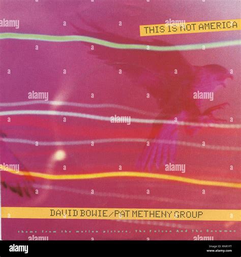 David Bowie - This Is Not America - Vintage Cover Album Stock Photo - Alamy