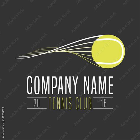 Tennis club vector logo Stock Vector | Adobe Stock