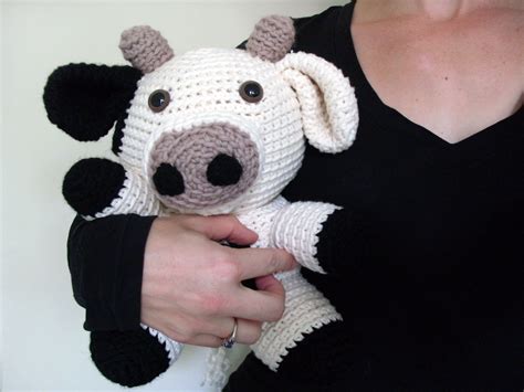 stuffed animal crochet cow | Crochet cow, Crochet animal patterns, Crochet patterns amigurumi