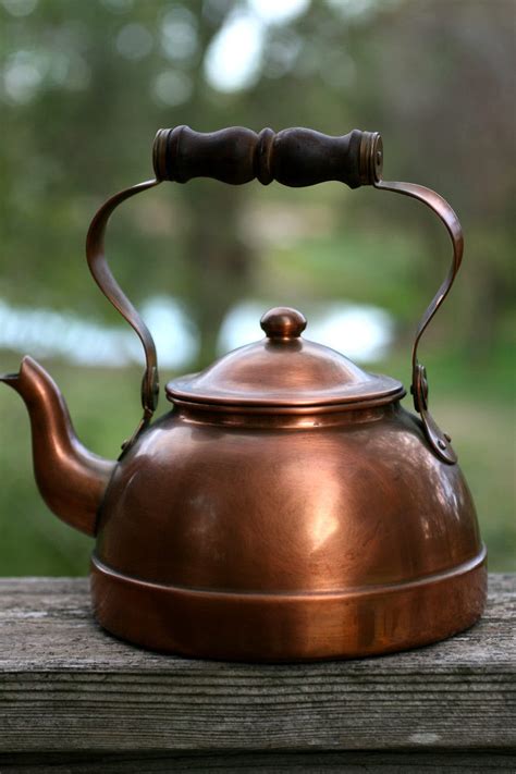 Vintage copper tea kettle Rustic Primitive Tea Kettle Made | Etsy