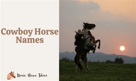 250 Cowboy Horse Names (With Meanings) - HorseNameIdeas.com