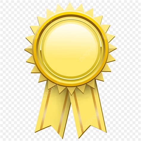 Gold Ribbon Award PNG Picture, Gold Ribbon Rosette Award Vector, Gold ...