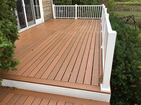 Hand Made Original Decking On A Three Tier Deck Replaced With Composite ...