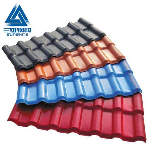 Synthetic Color Roofing Sheet Material Resin Roof Tile - China ...