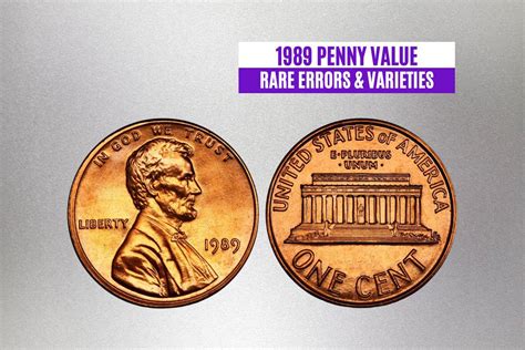 1989 Lincoln Memorial Penny Value (Rare Errors & Varieties)