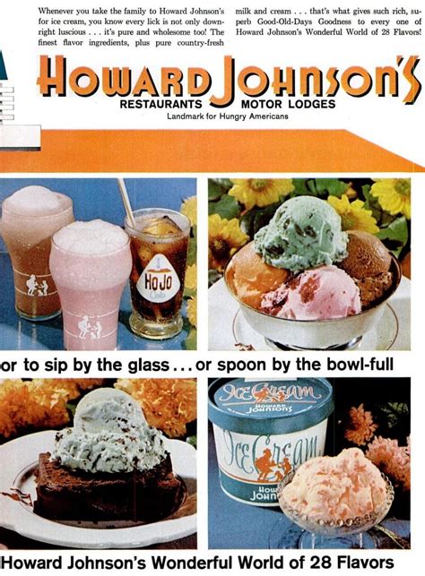 Howard Johnson's ice cream shops & restaurants: Good old days goodness from the '50s & '60s ...