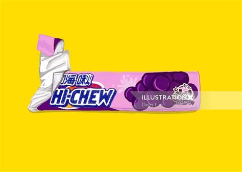 Grape Hi Chew | Hi chew, Drawings, Digital drawing