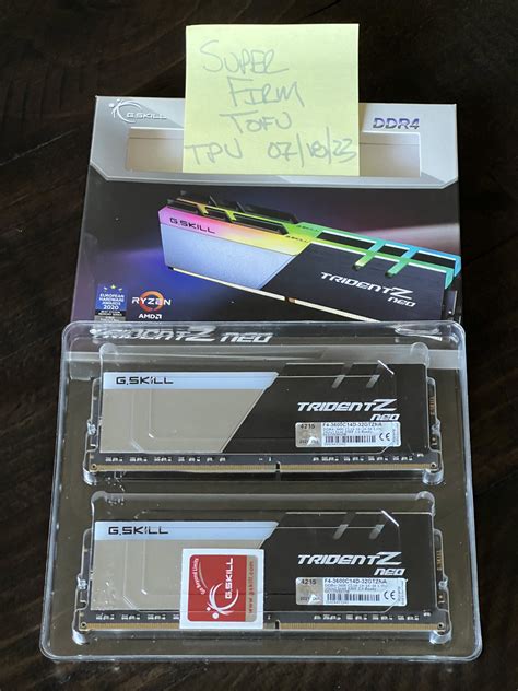 [FS][US] - [SOLD] 32GB G.Skill Trident Z Neo 3600 CL14 - $110 | TechPowerUp Forums