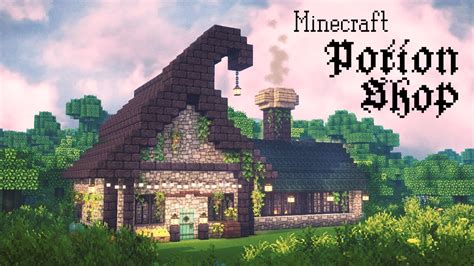 Aesthetic Minecraft Fairytale Potion Shop 🔮🌿 Speed Build CIT Ghoulcraft Mizunos Kelpie The Fox ...