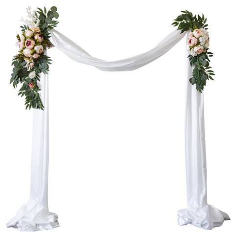 Buy ETERNAL ANGEL Artificial Wedding Arch Flowers Kit 2pcs Peony Flower ...