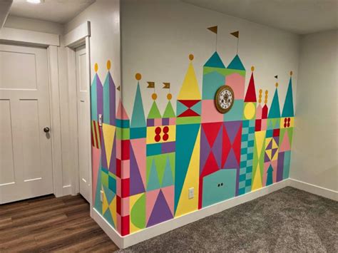 Punch up the playroom wall! This Disney-inspired mural is a darling detail