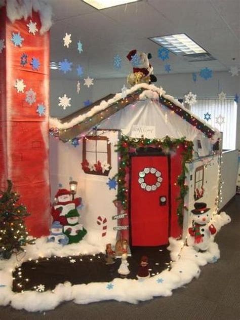 Top Office Christmas Decorating Ideas - Christmas Celebrations | Christmas cubicle decorations ...