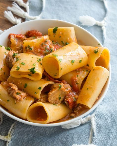 Paccheri Pasta with Pomodorini and Tuna | Recipe | Pasta dishes, Pasta recipes, Giada recipes